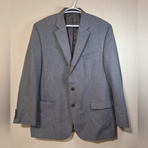 Lauren Ralph Lauren Grey Textured Blazer Jacket, Men's Size 44R